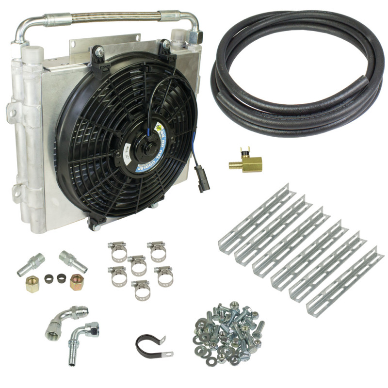 BD Diesel Xtrude Double Stacked Transmission Cooler Kit - Universal 5/8in Tubing