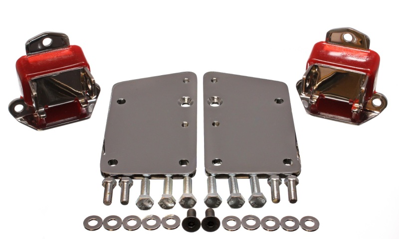 Energy Suspension Ls Conversion Motor Mount Set - Red
