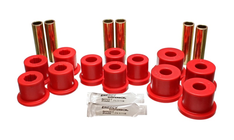 Energy Suspension GM C20/C30 Spring & Shackle Set - Red