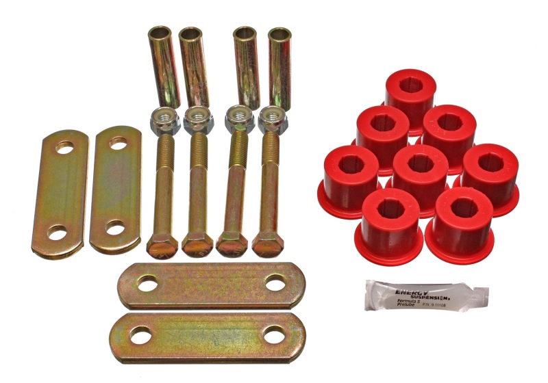 Energy Suspension GM Heavy Duty Shackle Set - Red