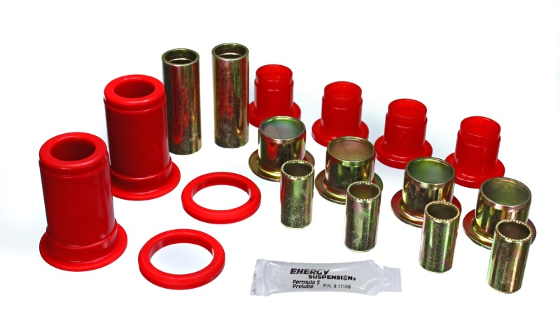 Energy Suspension Front Control Arm Bushings - Red