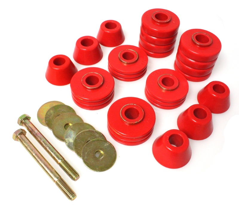 Energy Suspension GM Body Mounts - Red