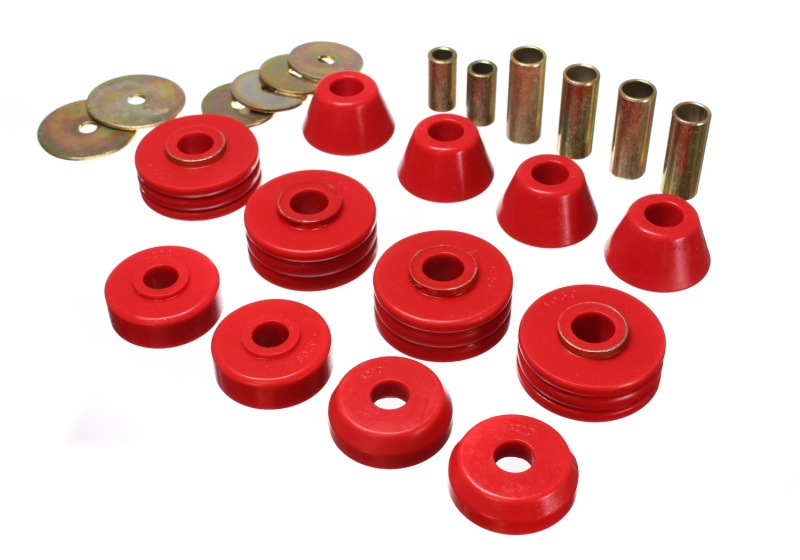 Energy Suspension GM Cab Mount Set - Red