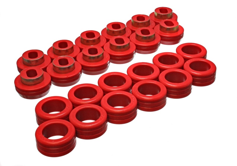 Energy Suspension GM Body Mount Set - Red