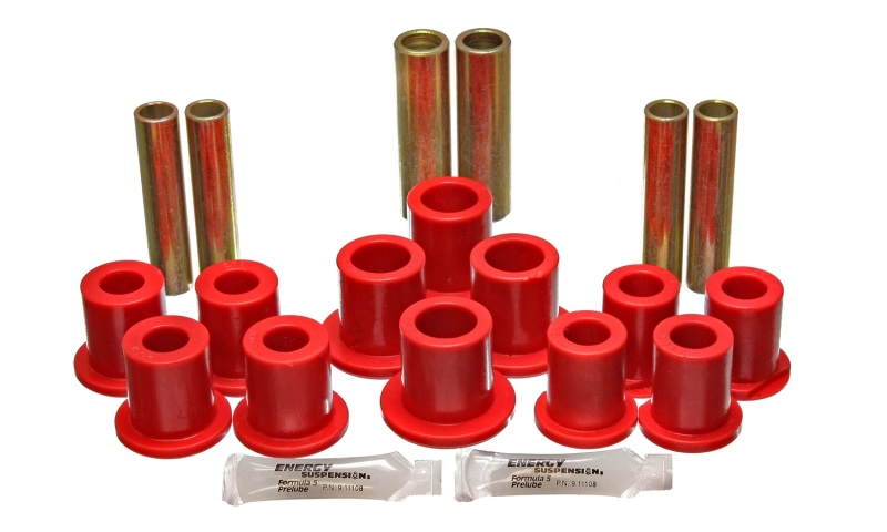 Energy Suspension Ford Rear Spring Bushing Set Complete - Red
