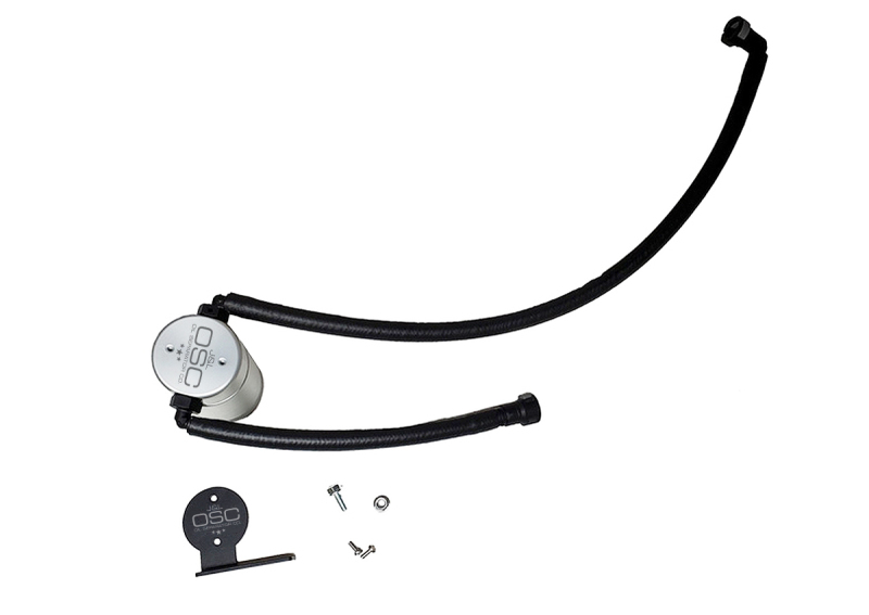 J&L 20-25 Chevrolet Corvette 6.2L LT2 Targa Top Passenger Side Oil Separator 3.0 - Clear Anodize