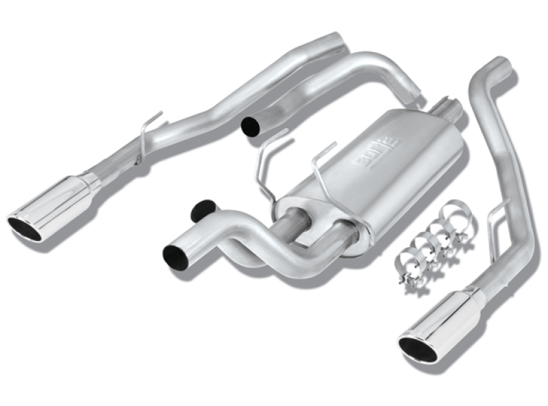 Borla 09-13 Dodge RAM 1500 5.7L CC/SB w/Fact Sngl Exhaust C/B 3x2.5in Single Round Rolled Split Rear