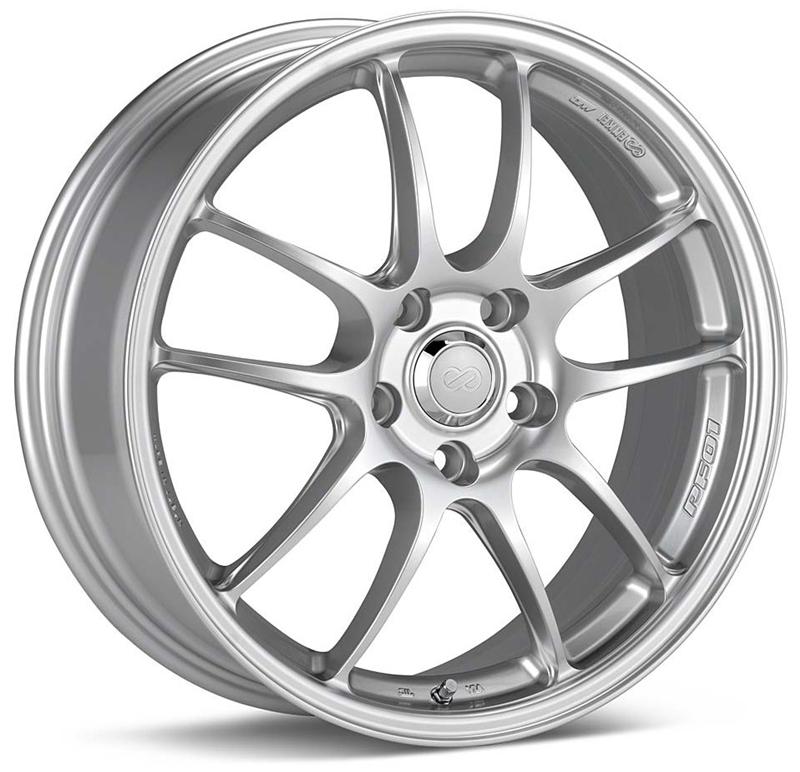 Enkei PF01 18x8 5x114.3 40mm Offset Silver Wheel 08-10 Subaru STI/06-10 Civic Si