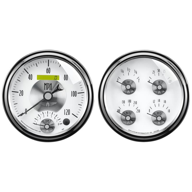 Autometer Prestige Series Pearl 5in Gauge Box Kit - Tachometer/Speedometer Combo / Oil Pressure