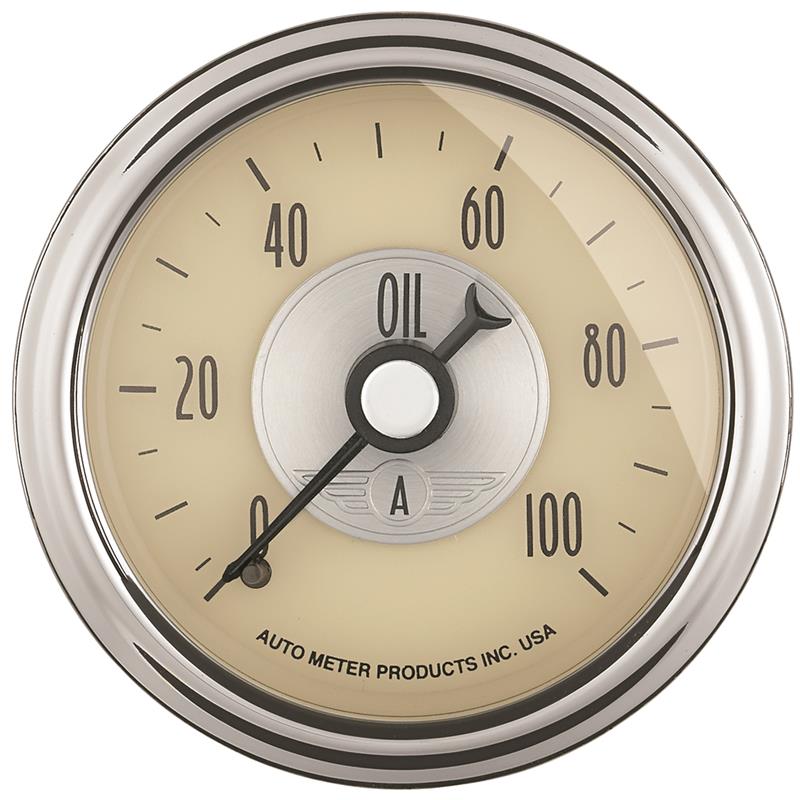 Autometer Prestige Series 52mm 0-100 PSI Mechanical Oil Pressure Gauge