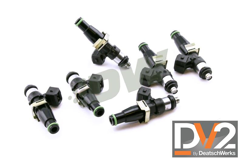 DeatschWerks 93-98 Toyota Supra TT (14mm O-Ring for Top Feed) Bosch EV14 1500cc Injectors (Set of 6)