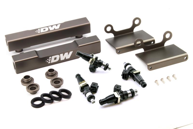 DeatschWerks 04-06 Subaru STI/LGT Side Feed to Top Feed Fuel Rail Conv Kit w/ 1500cc Injectors