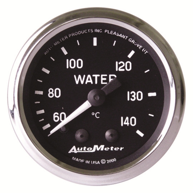 Autometer Cobra 2-1/16 inch 60-140 Deg Celsius Mechanical Water Temperature Gauge