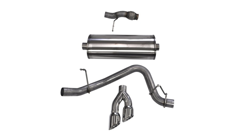 Corsa 2015-2020 Chevy Tahoe/GMC Yukon Cat-Back Exhaust Sport 3in Single Side Twin Polished 4in Tips
