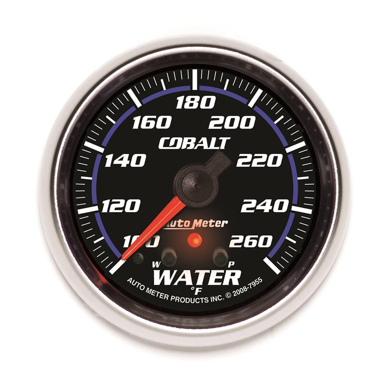 Autometer Cobalt 66.7mm 100-260 Degree F DSM Water Temperature Gauge