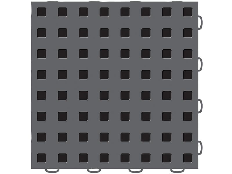 WeatherTech TechFloor - 12in X 12in Tiles - Dark Grey/Black **Order in Qtys of 10