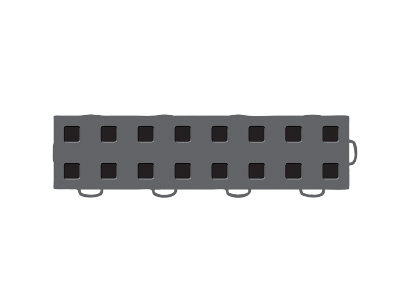 WeatherTech TechFloor - 3in x 12in Tiles(Right Loop) - Dark Grey/Black