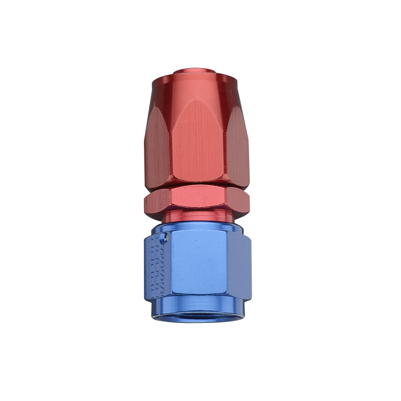 Fragola -8AN Straight Pro-Flow Hose End - Blue/Red