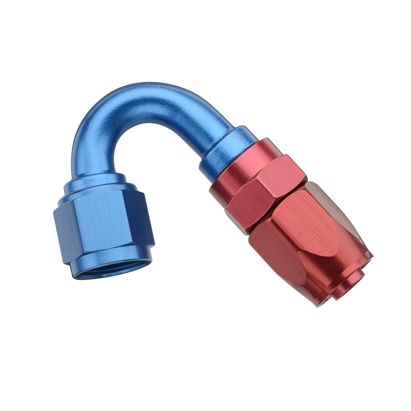 Fragola -8AN x 150 Degree Pro-Flow Hose End - Blue/Red
