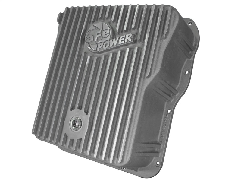 aFe Transmission Pan Cover (Raw); GM Diesel Trucks 01-14 V8-6.6L (td)