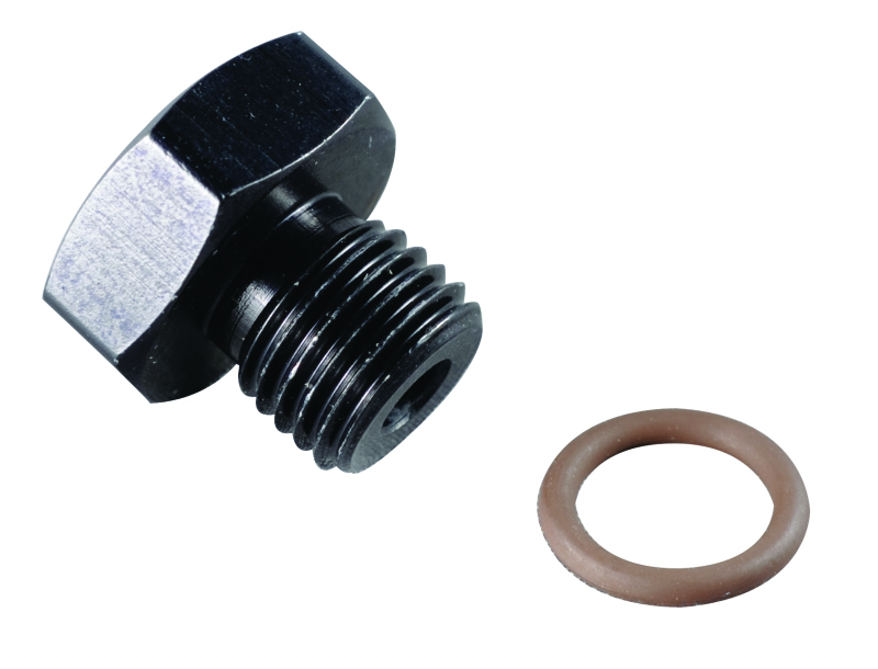 Fragola -12AN Port Plug 1 1/16-12 - Black