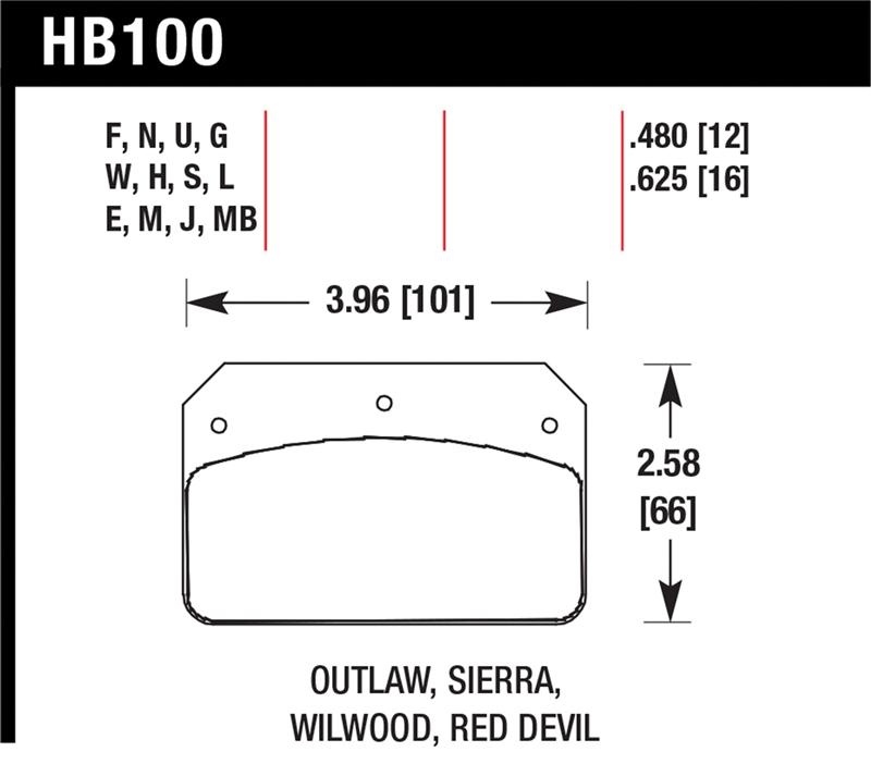 Hawk Wilwood Dynalite Caliper DTC-30 Brake Pads