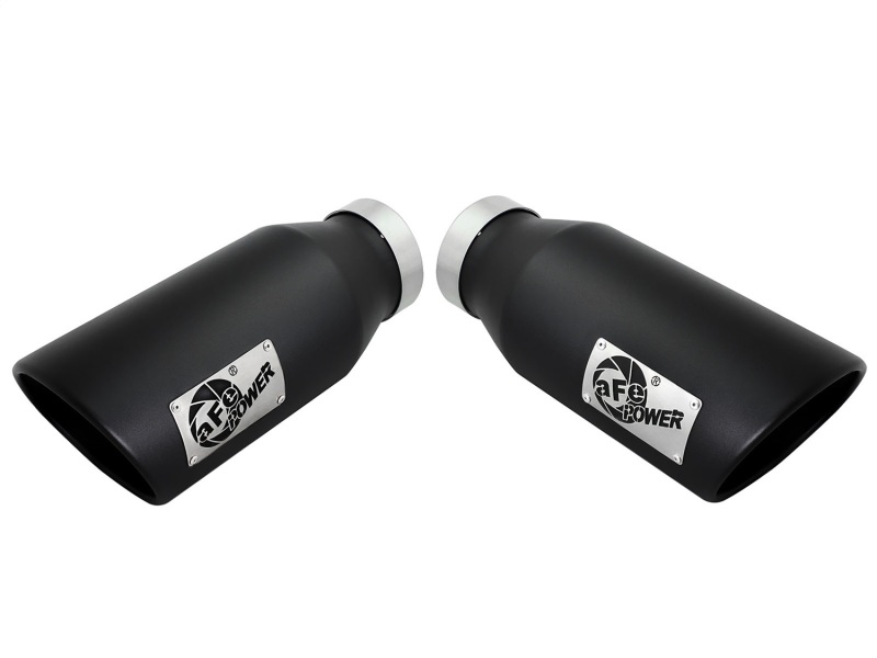aFe Diesel Exhaust Tip Bolt On Black 4in Inlet x 6in Outlet x 15in