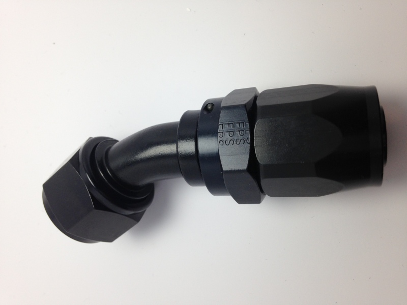 Fragola -10AN Fem x -8AN Hose 30 Degree Reducing Hose End - Black