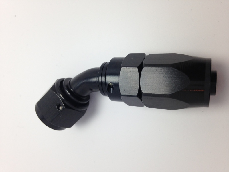 Fragola -8AN Fem x -6AN Hose 60 Degree Reducing Hose End - Black