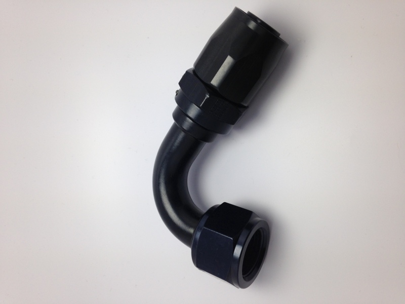 Fragola -10AN Nut x -12AN Hose Reducing Hose End 120 Degree - Black