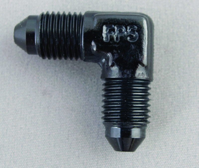 Fragola -10AN x 90 Degree Union Fitting - Black