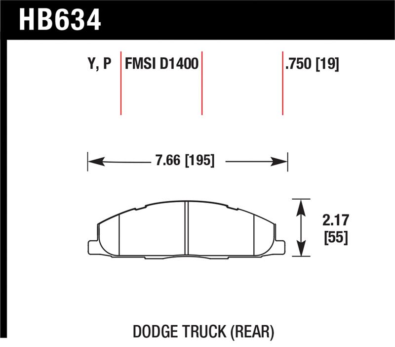Hawk 09-14 Dodge Ram 2500/3500 Rear LTS Brake Pads