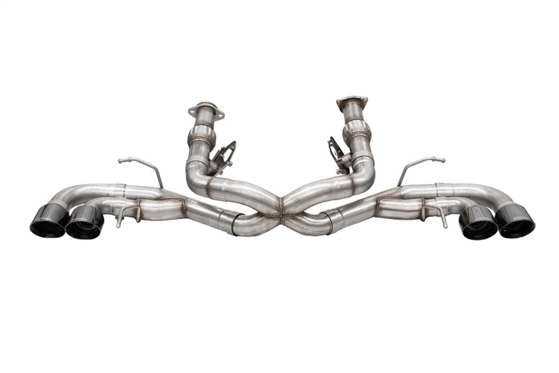 Corsa 2020-25 Corvette C8 3in Xtreme Cat-Back Exhaust 4.5in Black Quad Tips - Deletes stock AFMValve