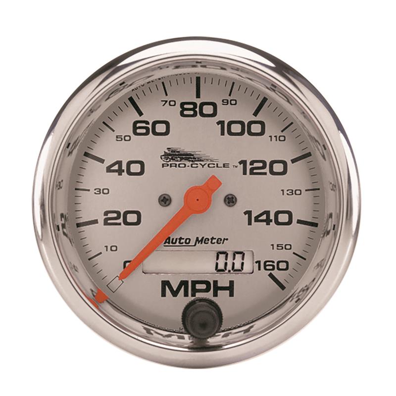 Autometer Pro-Cycle Gauge Speedo 3 3/4in 160 Mph Elec Silver