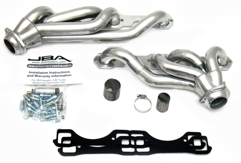 JBA 87-91 Chevrolet Blazer 5.0L/5.7L w/o A.I.R. 1-5/8in Primary Silver Ctd Cat4Ward Header