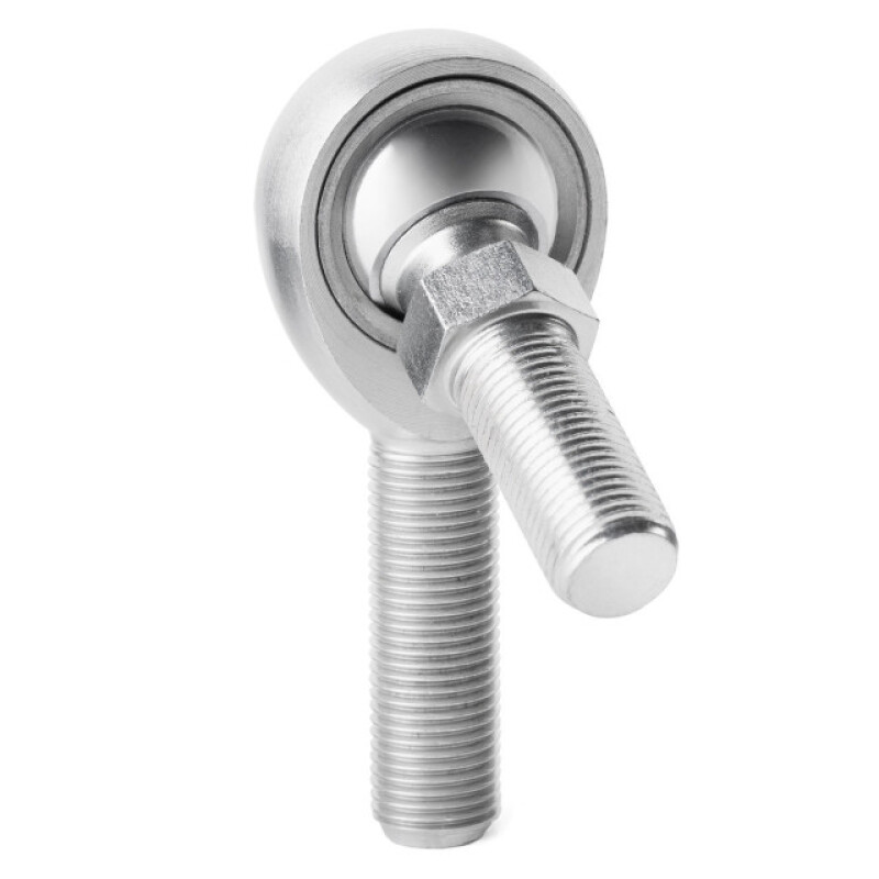 QA1 K Series 3-Pc Rod End - Male/Left Hand - .625in Bore x 5/8-18 w/Stud - Carbon Steel