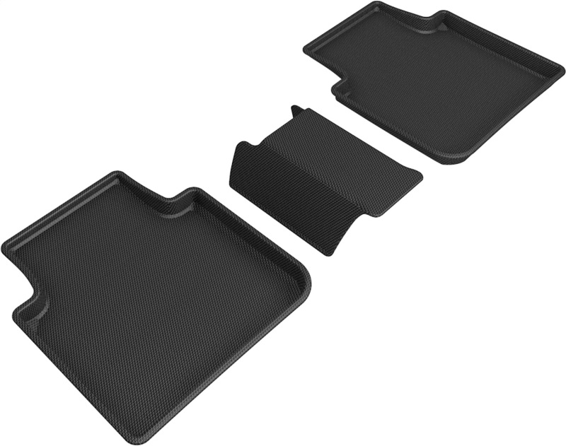 3D MAXpider 18-21 Volkswagen Tiguan Kagu 2nd Row Floormats - Black