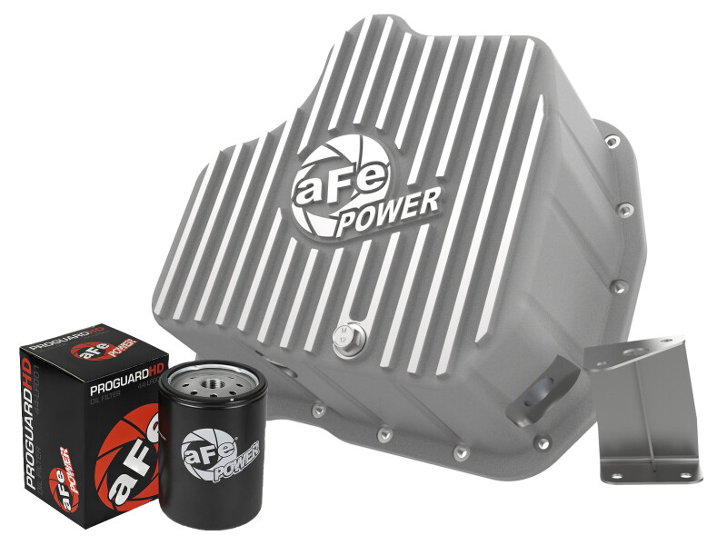 aFe Power 11-16 GM Diesel 2500HD / 3500HD V8-6.6L (TD) Street Series Engine Oil Pan Raw w/ Machined