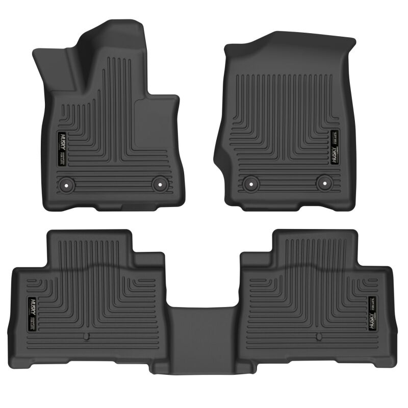 Husky Liners 20-21 Lincoln Aviator w 2nd Row Bench/Buckets Weatherbeater Front/2nd Seat Liners - BLK