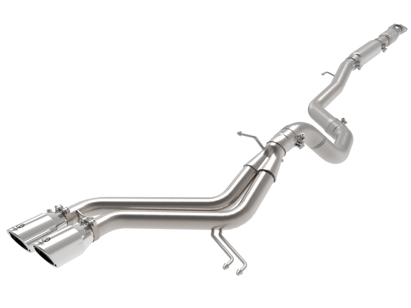 aFe Takeda 2-1/2in to 3in SS-304 Cat-Back Exhaust w/ Polished Tips 13-17 Hyundai Veloster L4-1.6L