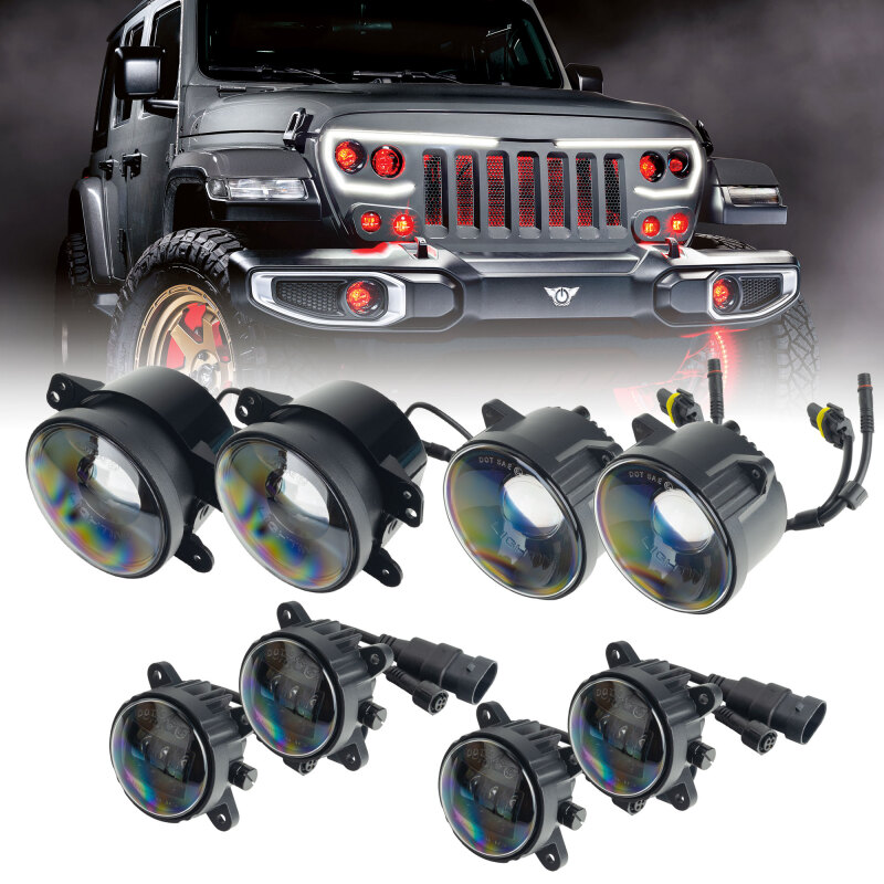 Oracle VECTOR Grille Demon Eye Projector Conversion Kit - ColorSHIFT w/o Controller