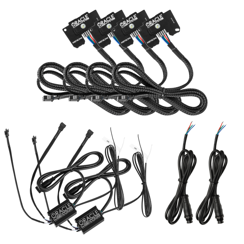 Oracle Jeep Wrangler JL/Gladiator JT RGB+W Headlight DRL Kit - ColorSHIFT w/o Controller