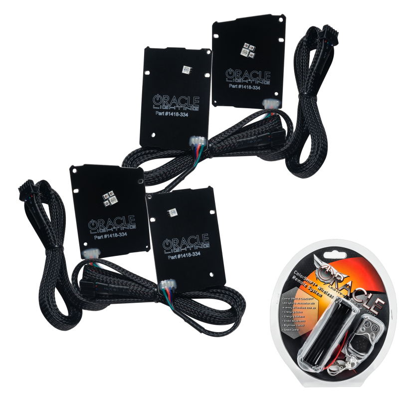 Oracle 19-21 Chevy Camaro LS/LT RGB+A Headlight DRL Kit - ColorSHIFT w/ RF Controller