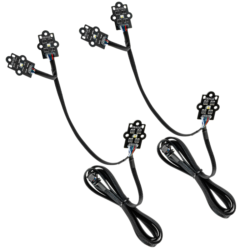 Oracle 19-21 Chevy Silverado 1500 RGB+W Headlight DRL Kit - ColorSHIFT w/o Controller