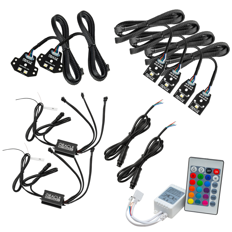 Oracle 15-21 Dodge Charger RGB+W DRL Headlight DRL Kit - ColorSHIFT w/ Simple Controller
