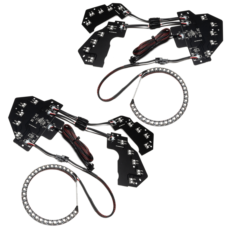 Oracle 18-21 Ford Mustang Dynamic DRL w/ Halo Kit & Sequential Turn Signal - ColorSHIFT