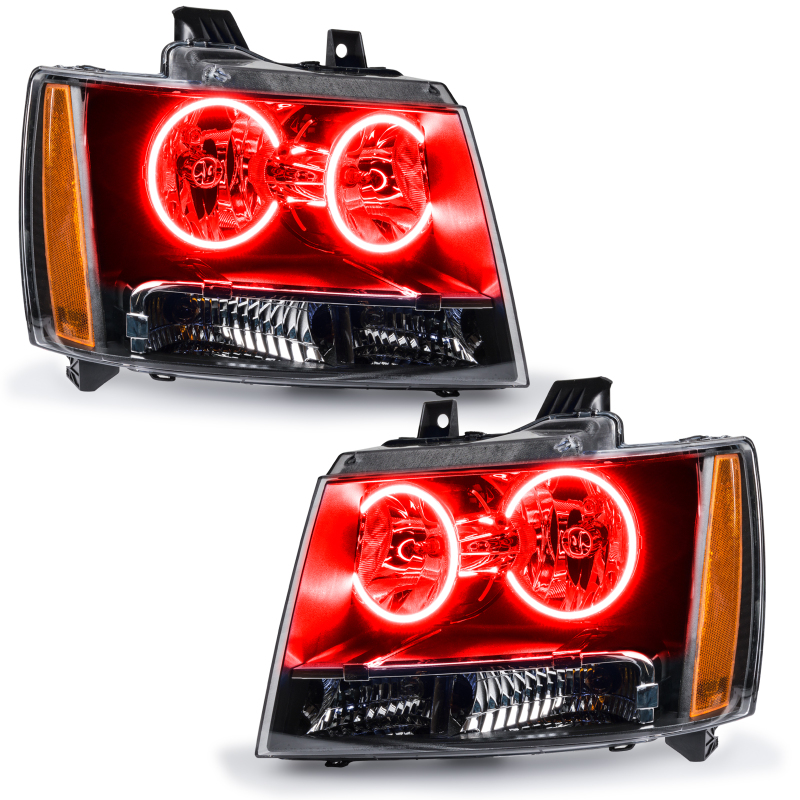Oracle 07-13 Chevrolet Avalanche Pre-Assembled SMD Headlights - Red