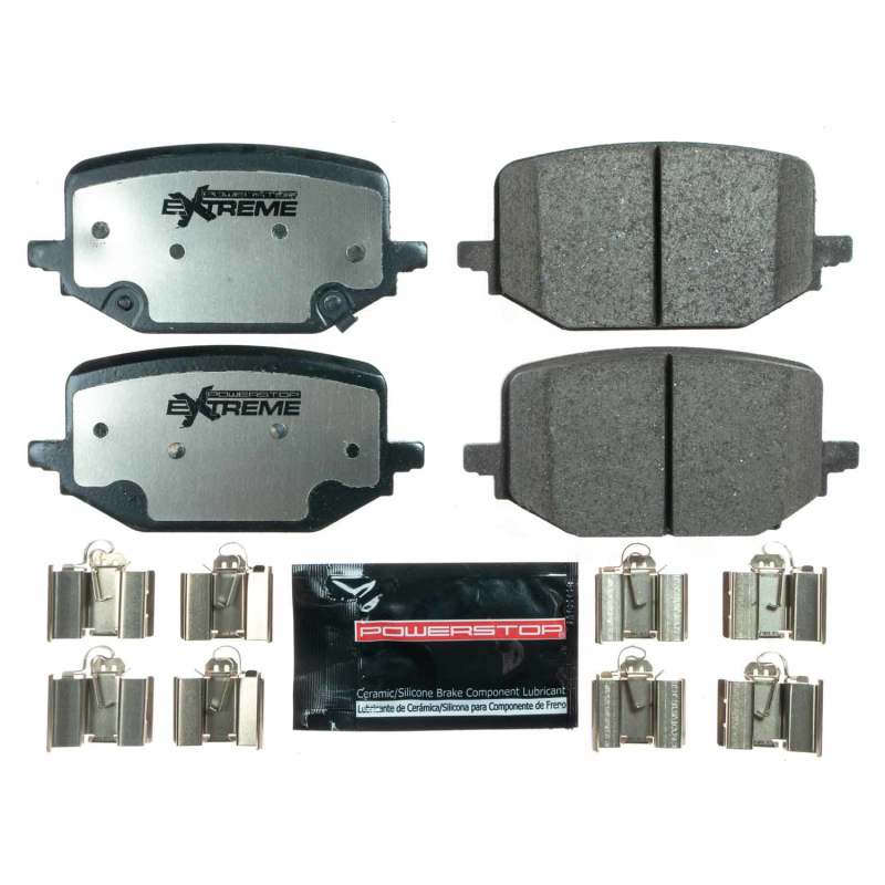 PowerStop - Z36 Truck and SUV Carbon-Fiber Ceramic Brake Pads with Hardware Kit