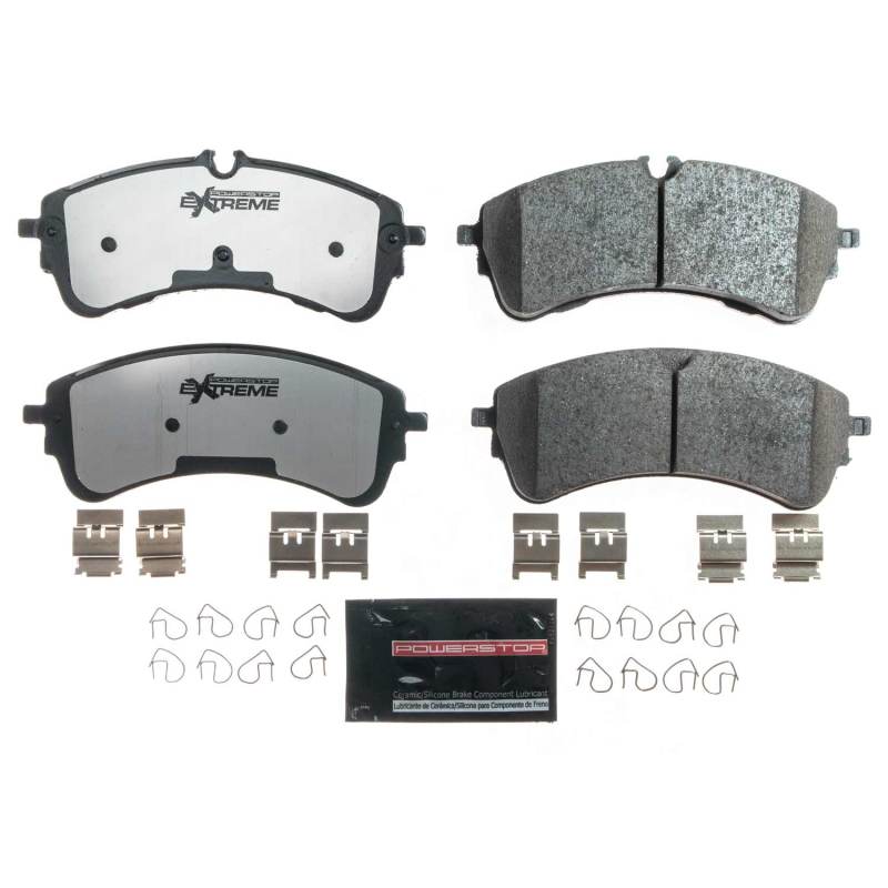 PowerStop - Z36 Truck and SUV Carbon-Fiber Ceramic Brake Pads with Hardware Kit