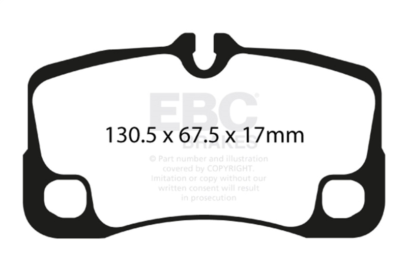 EBC 07-09 Porsche 911 (997) Greenstuff Rear Brake Pads